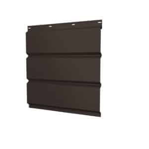 Софит металлический полная перфорация 0,5 Satin Matt TX с пленкой RR 32 темно-коричневый