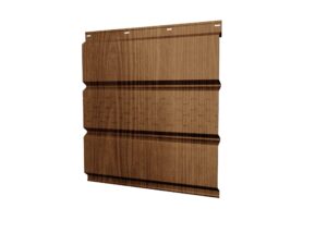 Софит металлический центральная перфорация 0,45 Print Elite с пленкой Honey Wood TwinColor