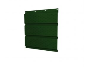 Софит металлический полная перфорация 0,5 Satin Matt с пленкой RAL 6005 зеленый мох