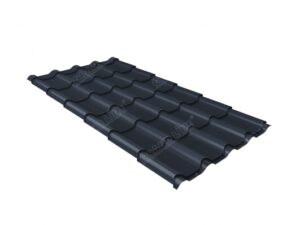 Grand Line Металлочерепица камея 0,5 Atlas X RAL 7024 мокрый асфальт