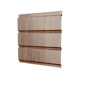 Софит металлический центральная перфорация 0,45 Print Elite с пленкой White Wood TwinColor