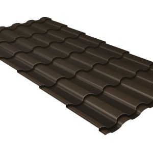 Grand Line Металлочерепица кредо 0,5 Satin Matt TX RR 32 темно-коричневый