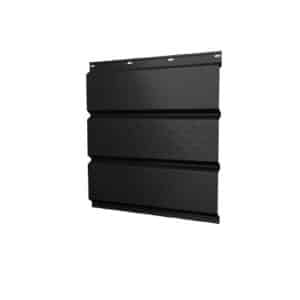 Софит металлический центральная перфорация 0,5 Satin Matt TX с пленкой RAL 9005 черный