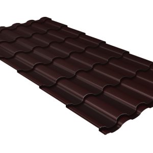 Grand Line Металлочерепица кредо 0,45 Drap TX RAL 8017 шоколад