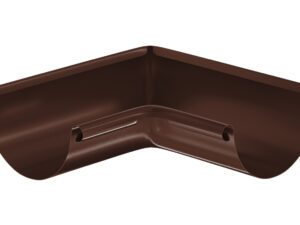 150/100 Aquasystem PURAL Matt Угол желоба внутренний 90гр RAL 8017 коричневый