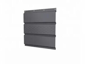 Grand Line Софит металлический центральная перфорация 0,45 Drap с пленкой RAL 7004 сигнальный серый