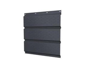 Софит металлический полная перфорация 0,5 Satin Matt TX с пленкой RAL 7024 мокрый асфальт