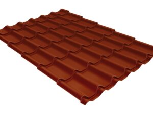 Grand Line Металлочерепица классик 0,45 Drap ST RAL 8004 терракота