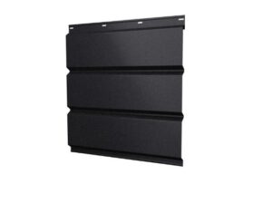 Софит металлический без перфорации 0,5 Satin с пленкой RAL 9005 черный