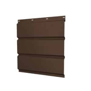 Софит металлический полная перфорация 0,5 Satin Matt TX с пленкой RAL 8017 шоколад