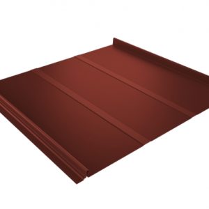 Кликфальц Line Grand Line 0,45 Drap с пленкой на замках RAL 8004 терракота