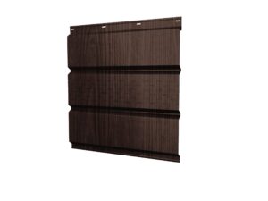 Софит металлический центральная перфорация 0,45 Print Elite с пленкой Choco Wood TwinColor