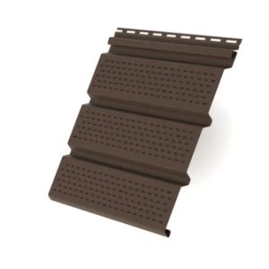 Софит Classic Grand Line полностью перфорированный коричневый (3,0м)