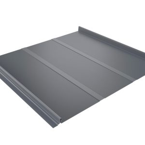Кликфальц Line Grand Line 0,5 Satin с пленкой на замках RAL 9006 бело-алюминиевый