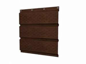 Софит металлический полная перфорация 0,45 Print Premium с пленкой Antique Wood TwinColor