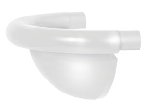 150/100 Aquasystem PURAL Заглушка универсальная полукруглая RR 20 мраморно-белый