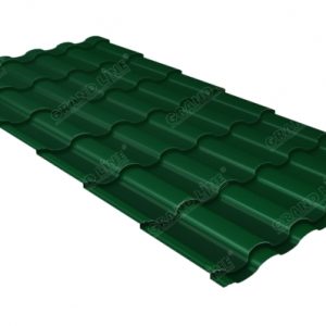 Grand Line Металлочерепица кредо 0,45 Drap TX RAL 6005 зеленый мох