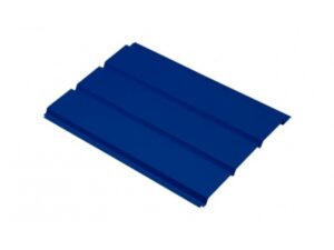 Софит металлический без перфорации 0,5 Satin с пленкой RAL 5005 сигнальный синий