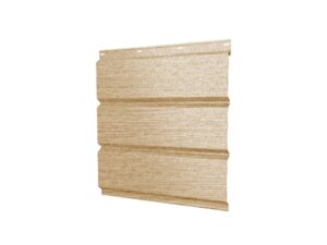 Софит металлический полная перфорация 0,45 Print Elite с пленкой Milky Wood TwinColor