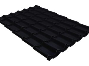 Grand Line Металлочерепица классик 0,5 Velur X RAL 9005 черный