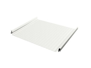 Кликфальц Pro Gofr Grand Line 0,5 Satin с пленкой на замках RAL 9003 сигнальный белый