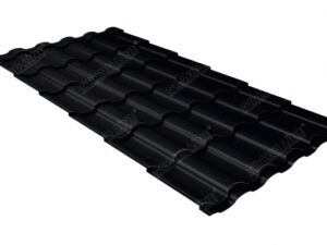 Grand Line Металлочерепица кредо 0,45 Drap TX RAL 9005 черный