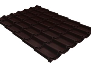 Grand Line Металлочерепица классик 0,45 Drap TX RAL 8017 шоколад
