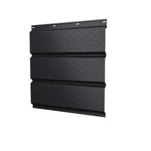 Софит металлический полная перфорация 0,5 Satin Мatt с пленкой RAL 9005 черный