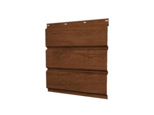 Софит металлический без перфорации 0,45 Print Premium с пленкой Antique Wood TwinColor