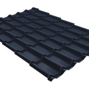 Grand Line Металлочерепица классик 0,5 Satin Matt RAL 7024 мокрый асфальт