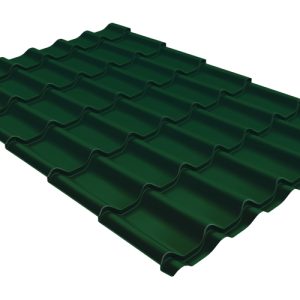 Grand Line Металлочерепица классик 0,5 Satin Matt TX RAL 6005 зеленый мох
