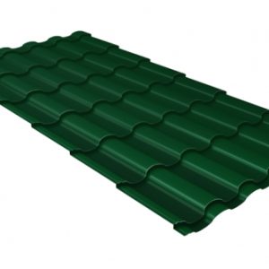Grand Line Металлочерепица кредо 0,45 Drap RAL 6005 зеленый мох