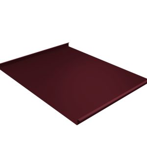 Фальц двойной стоячий Grand Line 0,45 PE с пленкой на замках RAL 3005 красное вино