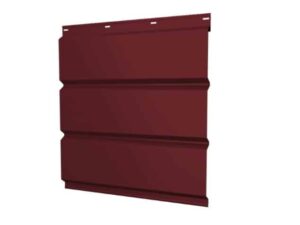 Софит металлический без перфорации 0,5 Satin Matt TX с пленкой RAL 3005 красное вино