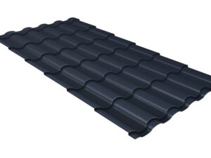 Grand Line Металлочерепица кредо 0,5 Satin Matt TX RAL 7024 мокрый асфальт
