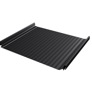 Кликфальц Pro Gofr Grand Line 0,5 Satin Matt с пленкой на замках RAL 9005 черный