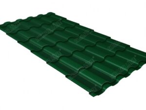 Grand Line Металлочерепица кредо 0,5 Satin Matt TX RAL 6005 зеленый мох