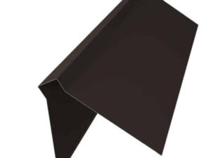 Планка конька плоского 220х50х220 0,5 Atlas X с пленкой RR 32 темно-коричневый (3м)