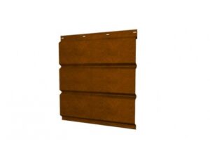 Софит металлический без перфорации 0,45 Print Elite с пленкой Golden Wood TwinColor