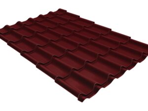 Grand Line Металлочерепица классик 0,45 Drap ST RAL 3005 красное вино
