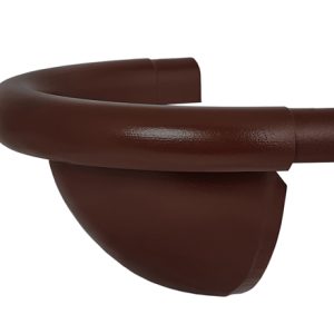125/90 Aquasystem PURAL Заглушка универсальная полукруглая RAL 8017 коричневый