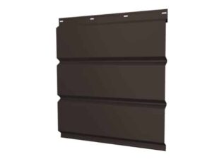 Софит металлический без перфорации 0,5 Satin Matt TX с пленкой RR 32 темно-коричневый