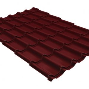 Grand Line Металлочерепица классик 0,5 Satin RAL 3005 красное вино