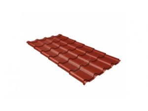 Grand Line Металлочерепица камея 0,5 Satin RAL 3009 оксидно-красный