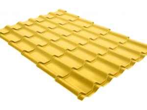 Grand Line Металлочерепица классик 0,45 PE RAL 1018 цинково-желтый