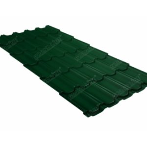 Grand Line Металлочерепица квинта плюс 0,5 Satin RAL 6005 зеленый мох