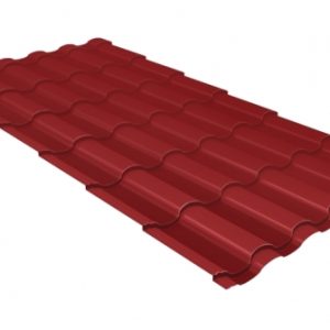 Grand Line Металлочерепица кредо 0,5 Satin RAL 3011 коричнево-красный