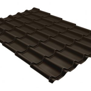 Grand Line Металлочерепица классик 0,5 Satin RR 32 темно-коричневый