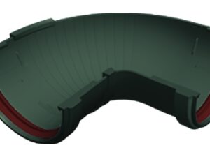 Угол желоба составной 90-150 град.Классика 120 ПВХ Grand Line зелёный (RAL 6005)