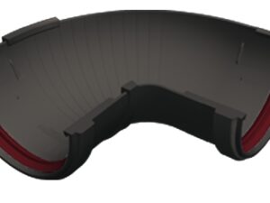 Угол желоба составной 90-150 град.Классика 120 ПВХ Grand Line графит (RAL 7024)